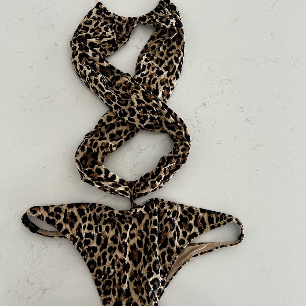 Victoria's Secret Beige and Black Swimsuit